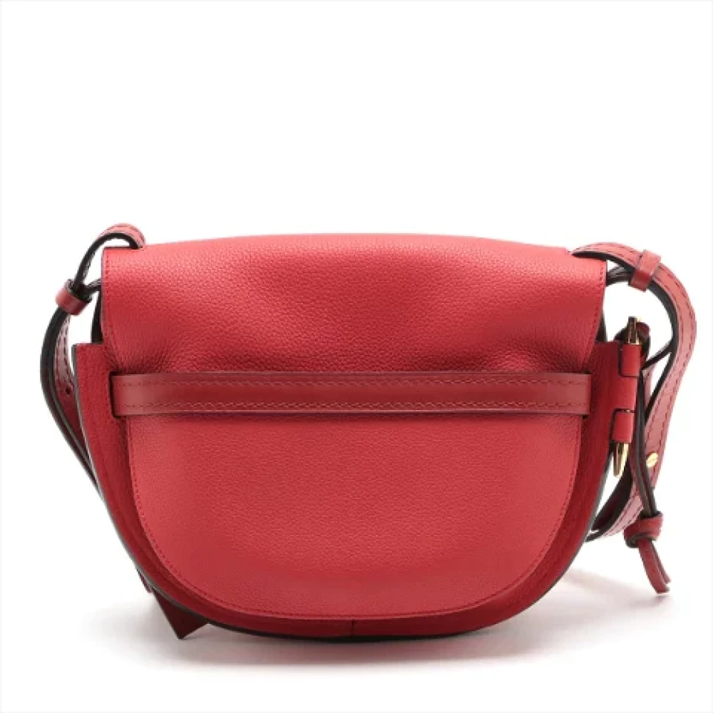 Loewe Pre-owned Leather shoulder-bags Red Dames