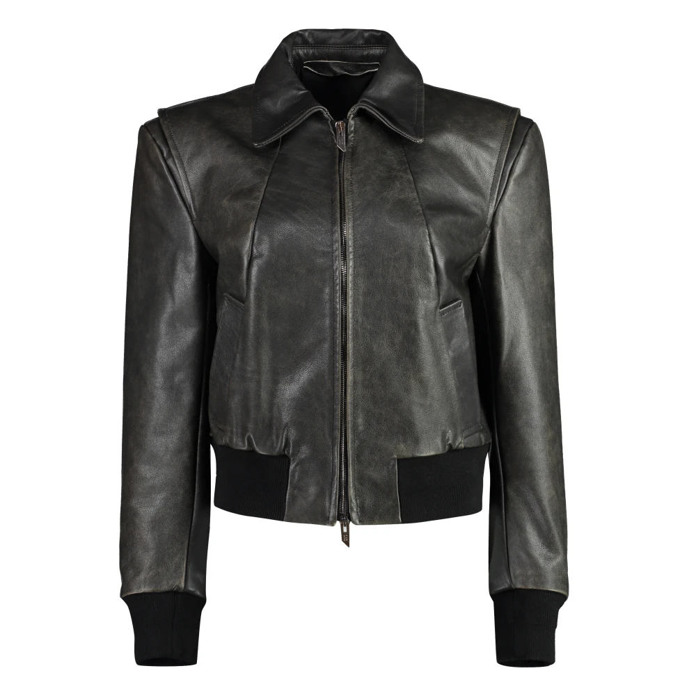 Salvatore Santoro Vintage Leren Jas Black Dames