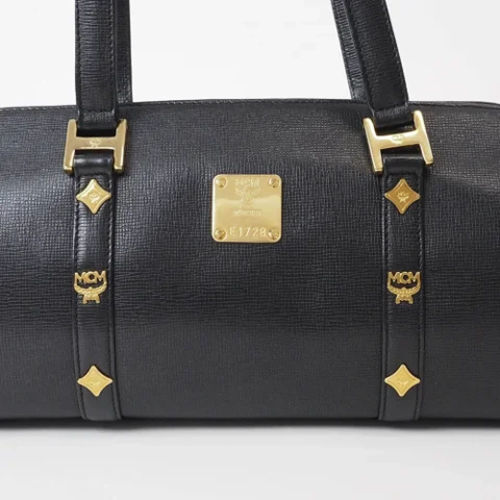 MCM Pre-owned Leather handbags Black Dames