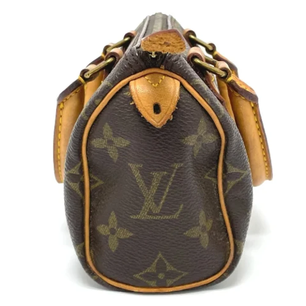 Louis Vuitton Vintage Pre-owned Cotton louis-vuitton-bags Brown Dames