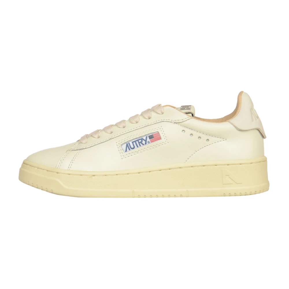 Autry Låga Dam Sneakers Dallas Stil Beige, Dam