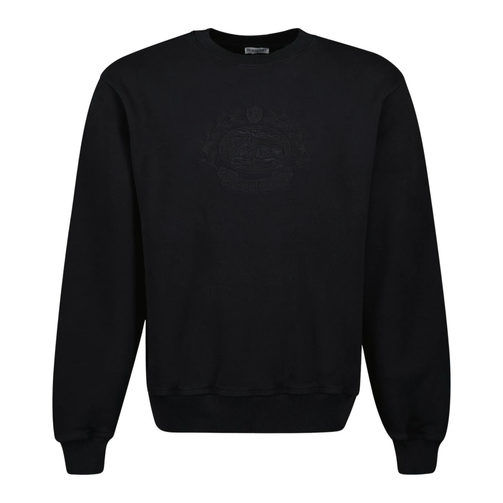 Burberry Zwarte Sweatshirt Herfst-Winter Collectie 2024 Black Heren