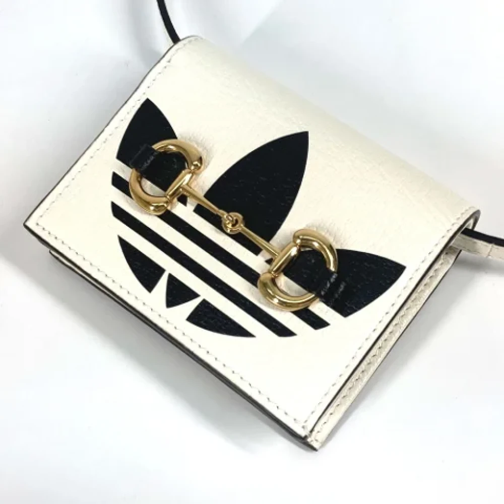 Gucci Vintage Pre-owned Leather wallets White Dames