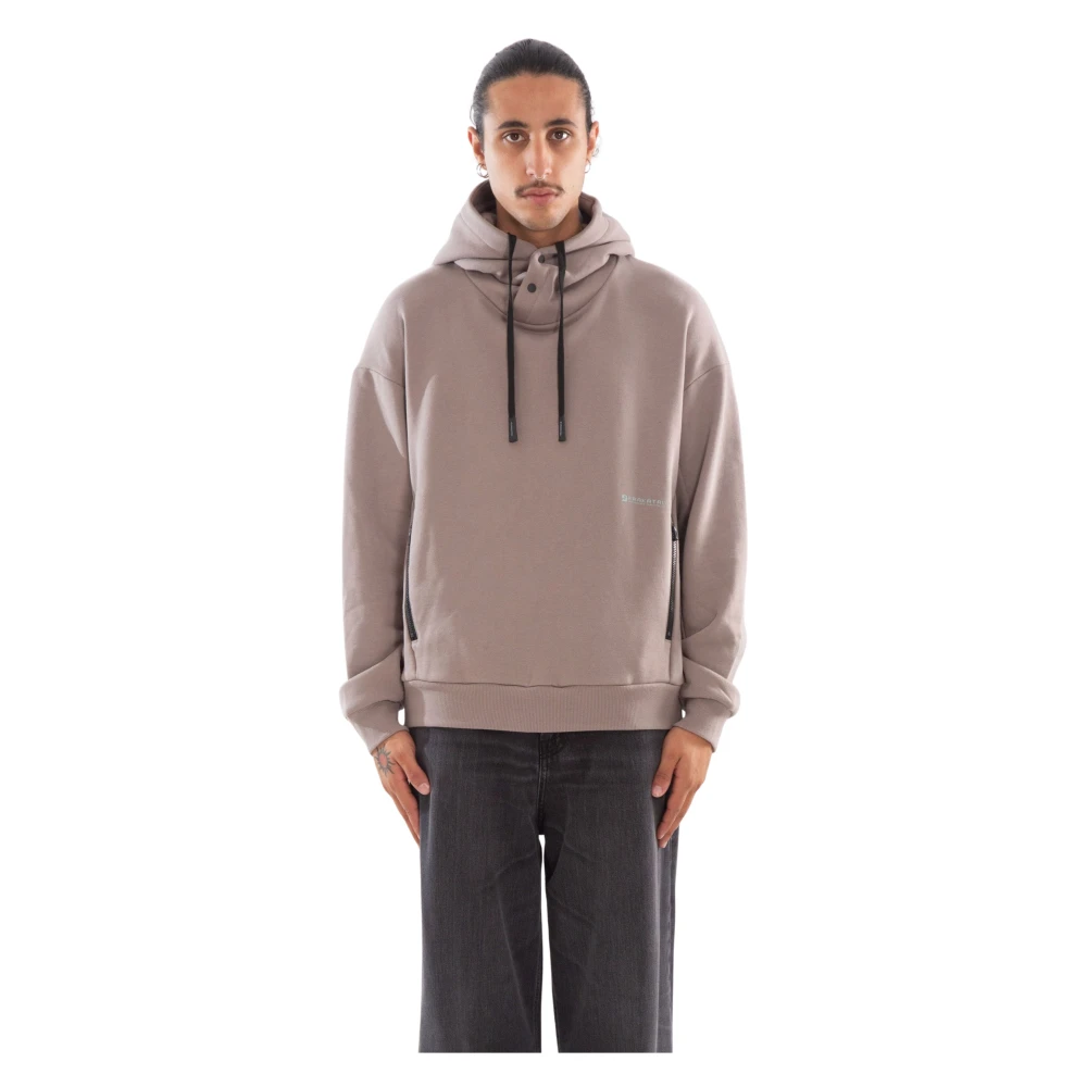 Krakatau Taupe Trekkoord Hoodie Beige Heren