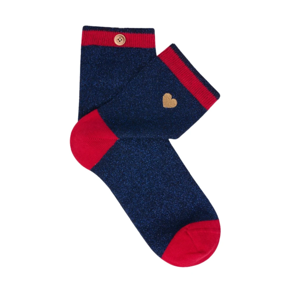 Cabaia Schitterende onafscheidelijke sokken Blauw Blue Dames