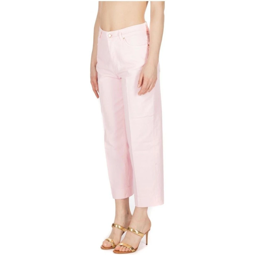 Don The Fuller Cropped Jeans Pink Dames
