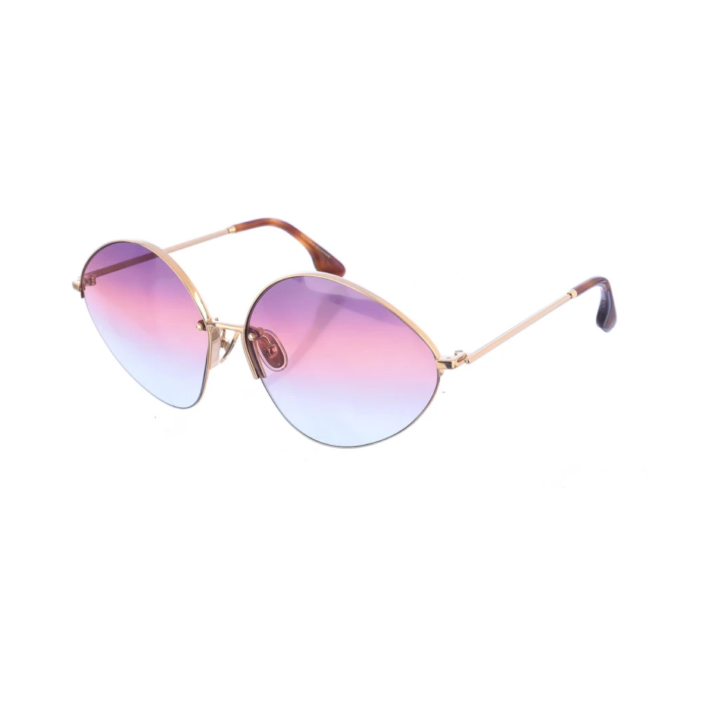 Victoria Beckham Women's Yellow Sunglasses, One Size, Rectangular Metal Frame Sunglasses
