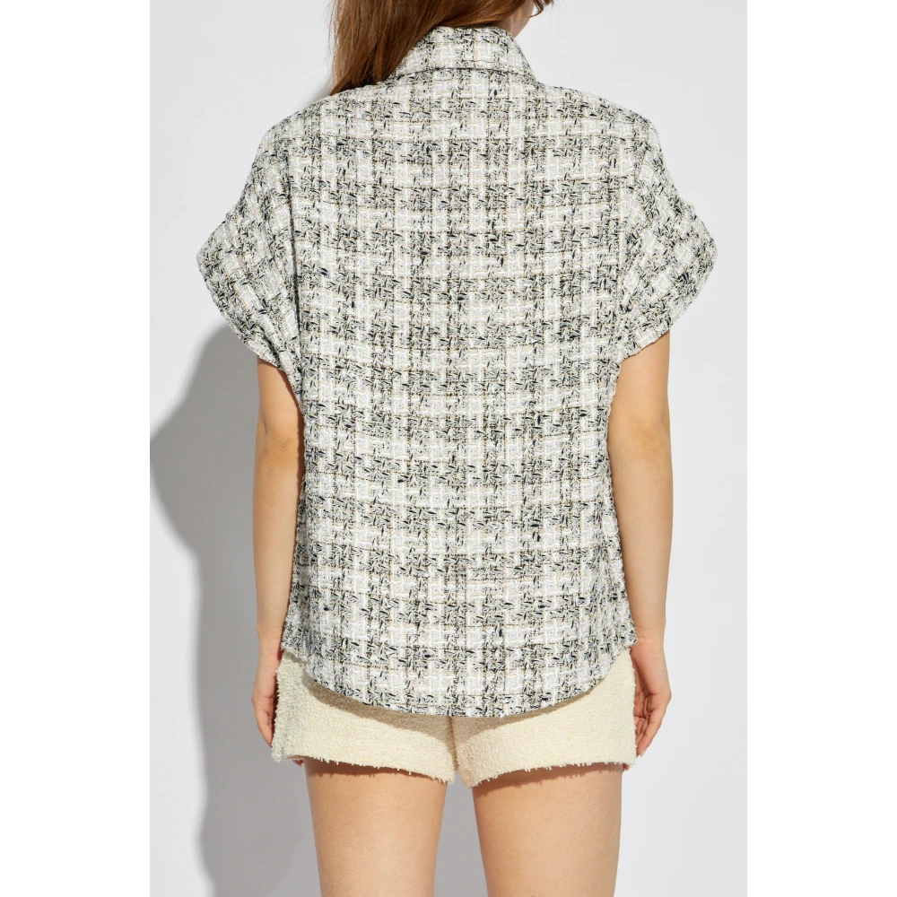 IRO Tweed Shirt 'Gaidan' Gray Dames
