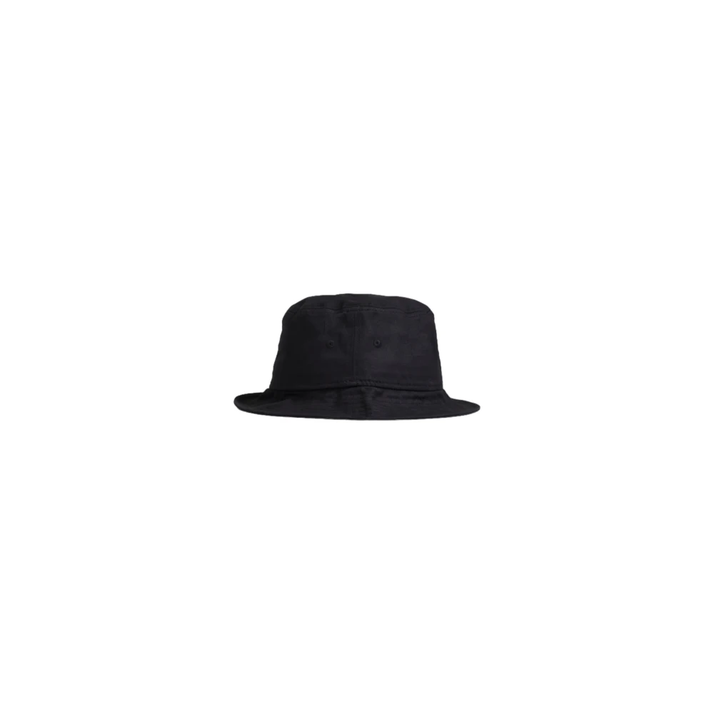 Boss Zwarte katoenen pet met slip-on sluiting Black Heren