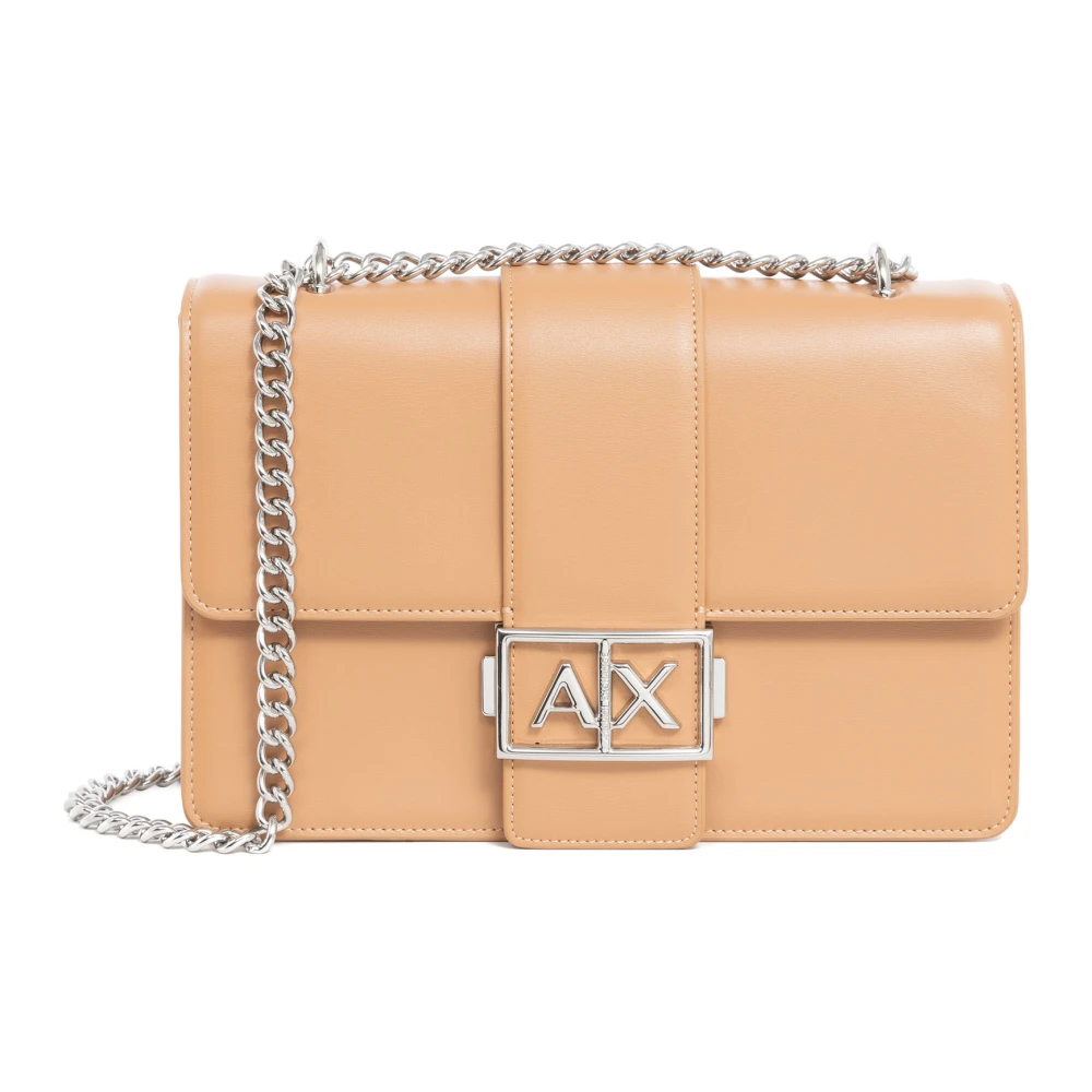 Armani Exchange Stilig Crossbody Väska med Justerbar Rem Pink, Dam