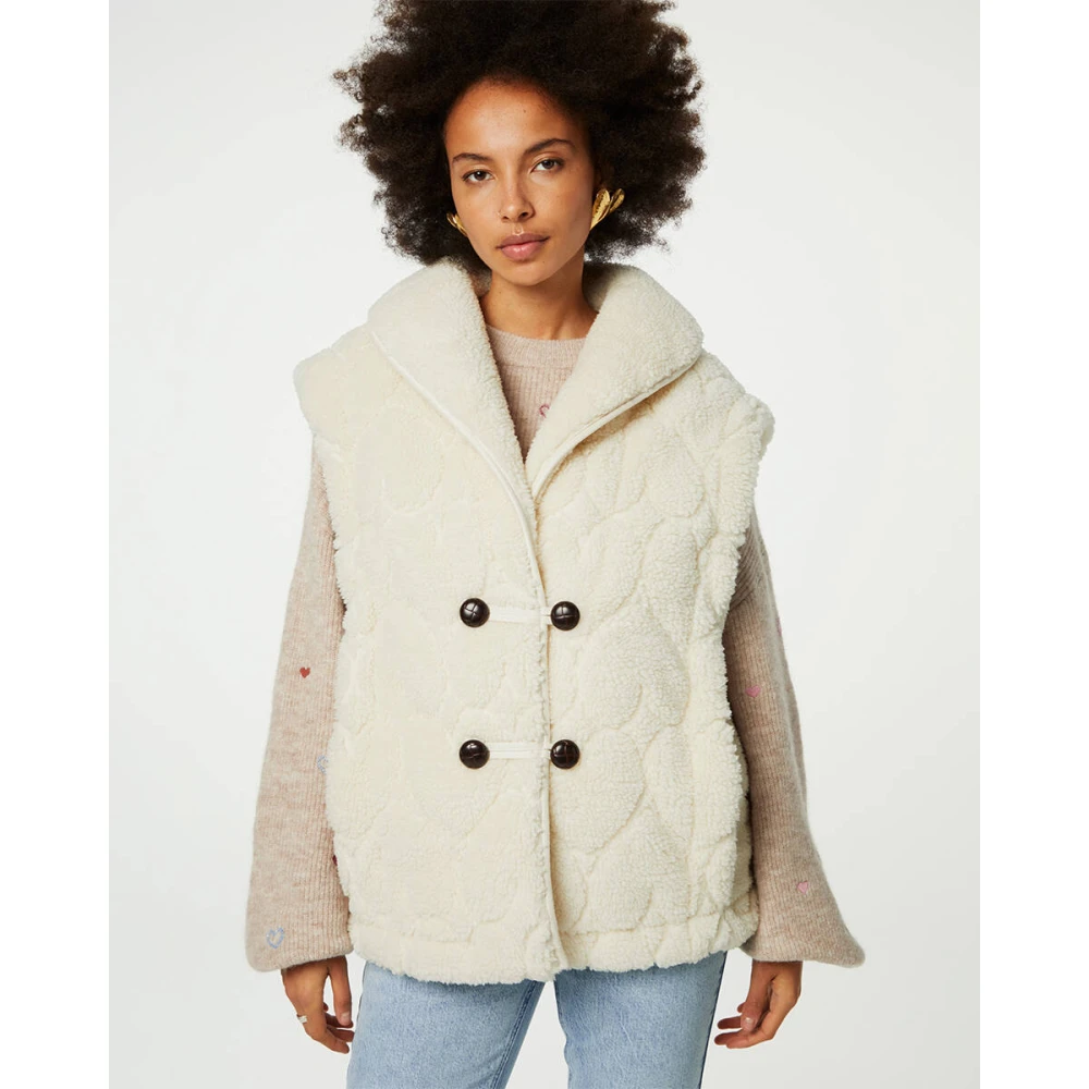 Fabienne Chapot Merlin Gilet Coat White Dames