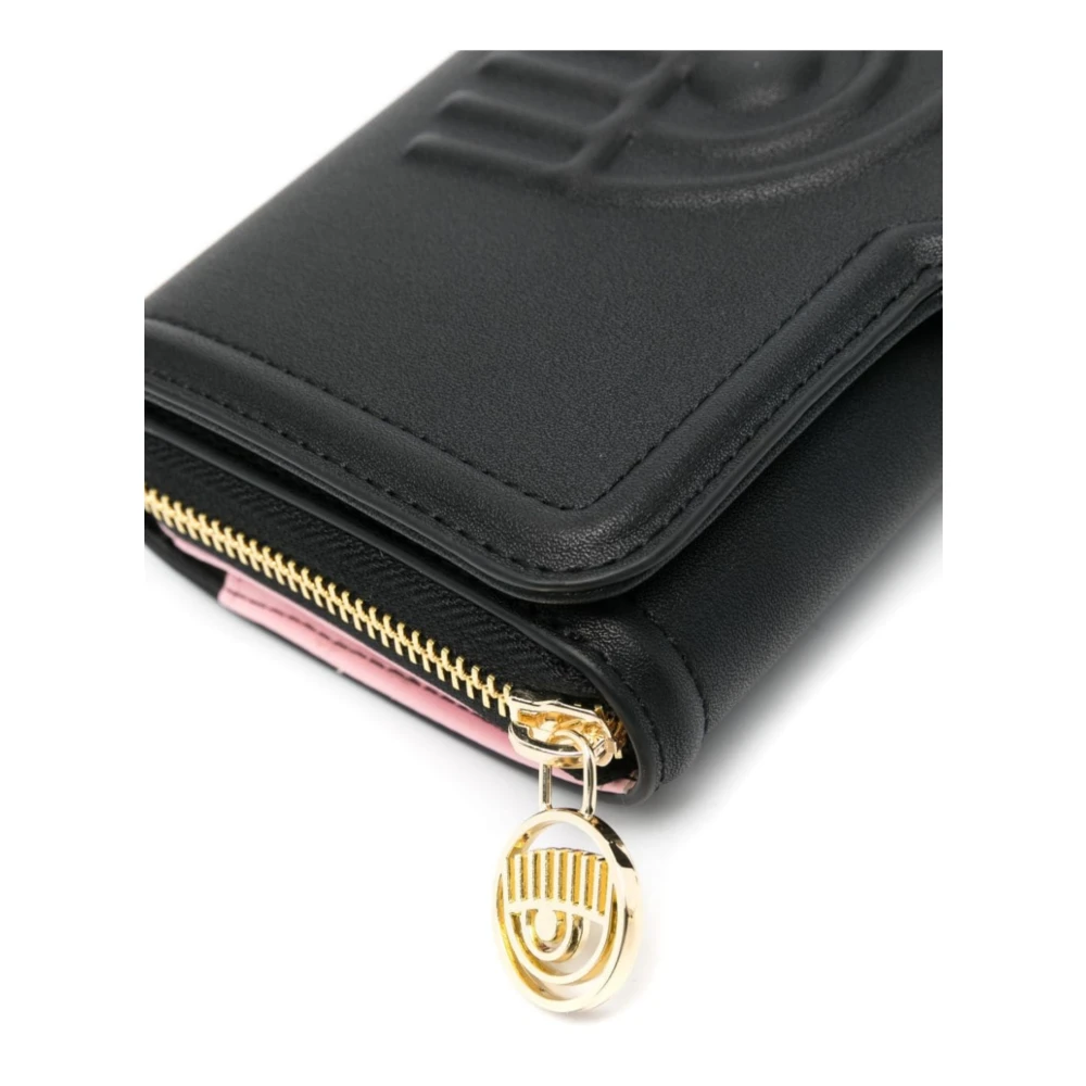 Chiara Ferragni Collection Stijlvolle Portemonnees voor Vrouwen Black Dames