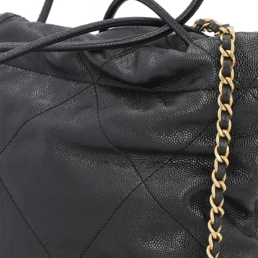 Chanel Vintage Pre-owned Leather crossbody-bags Black Dames