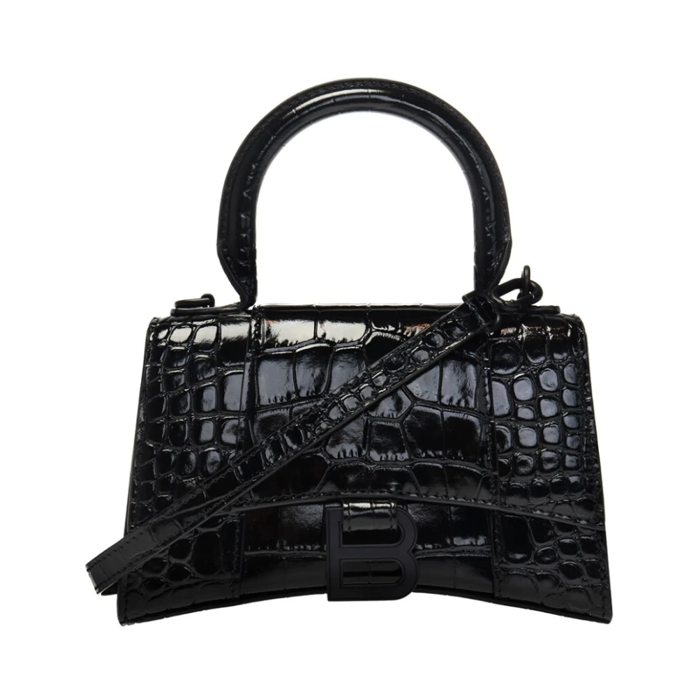 Balenciaga Hourglass XS Handtas Black Dames