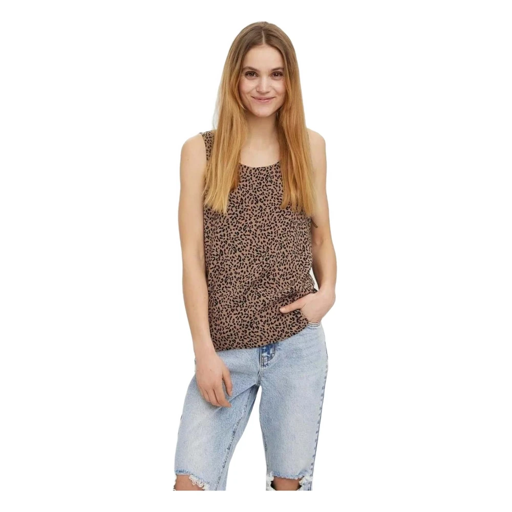 Vero Moda Tank Top Brown Dames