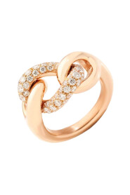 Pomellato - Rose Gold Chains Pierścień i diamenty - PAC1011O7000DB000