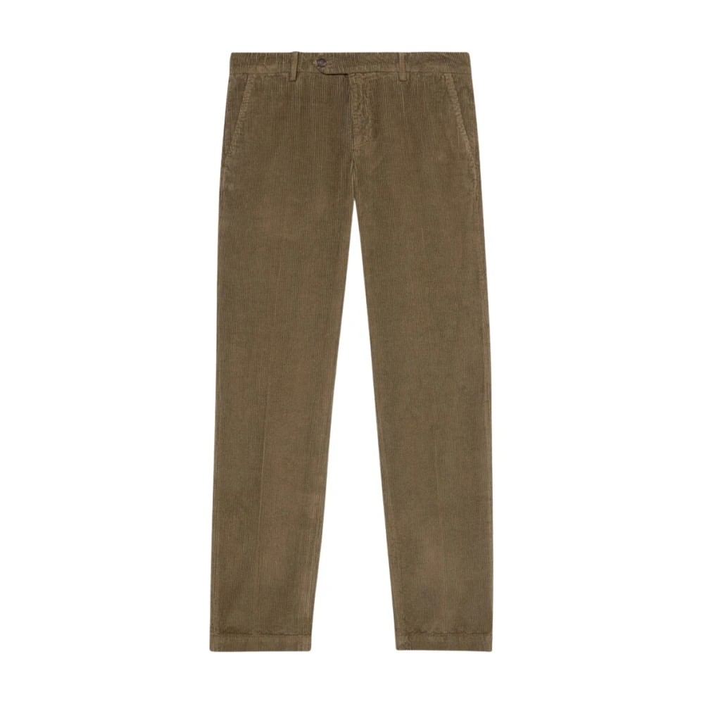 Brooks Brothers Homme Vert Pantalons, Taille: W36 Chino En Velours Côtelé En Coton Coupe Droite