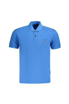 polo-homme-en-coton-bleu