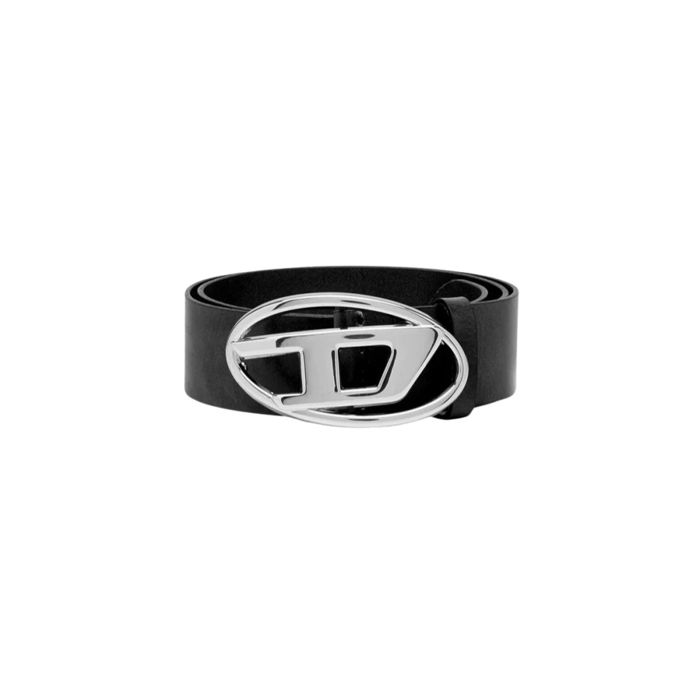 Diesel D Buckle Leather Belt - Black T8013 - Size 28W (85) - Image 6