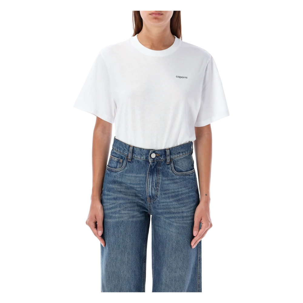 Coperni Witzwart Body T-shirt Topwear Aw24 White Dames