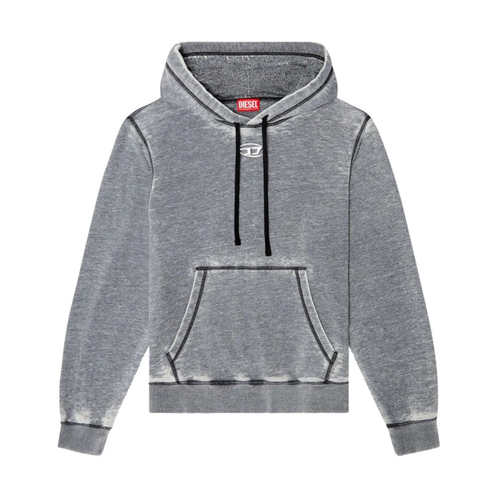 Diesel Grijze Sweatshirt Casual Stijl Moderne Garderobe Gray Heren
