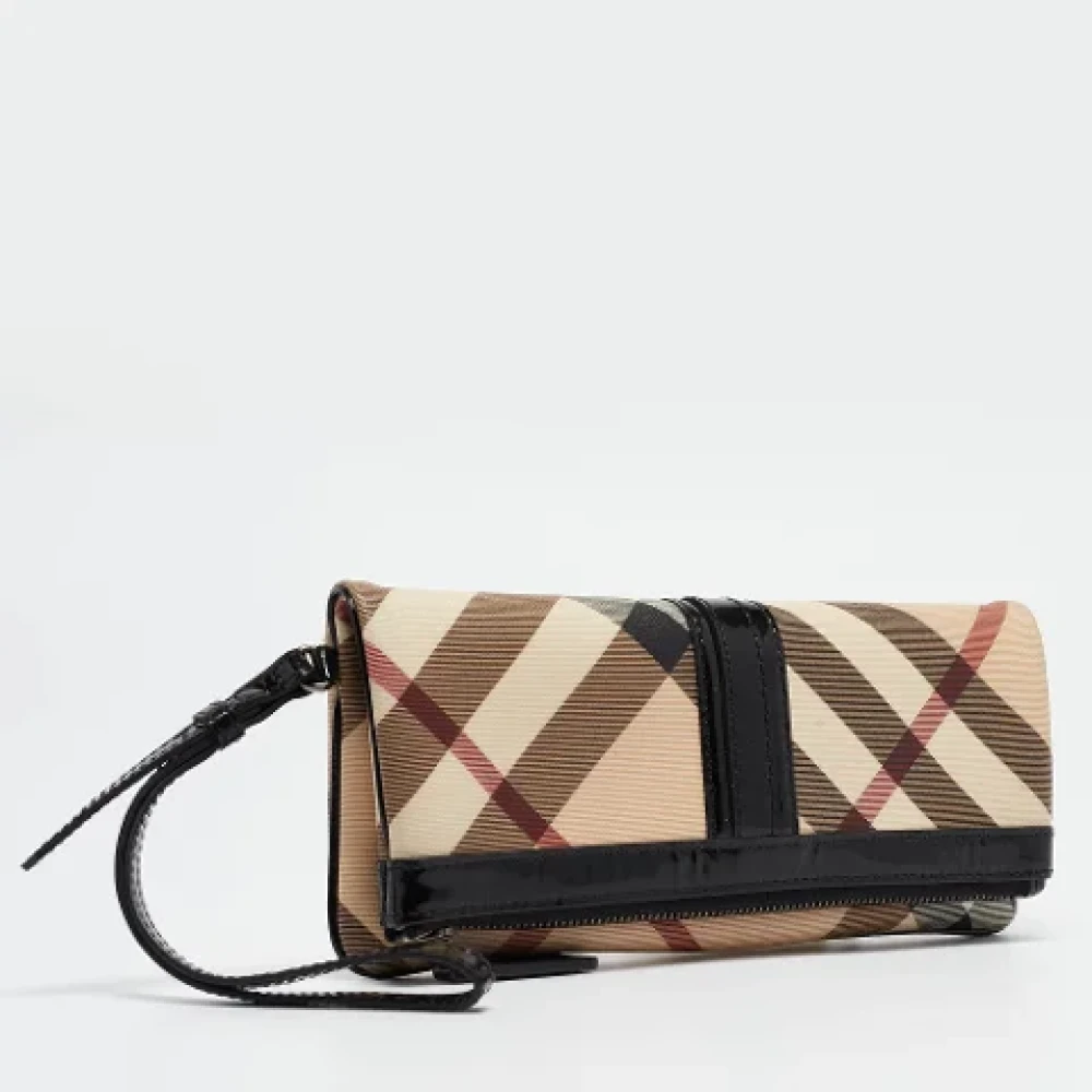 Burberry Vintage Pre-owned Leather clutches Multicolor Dames