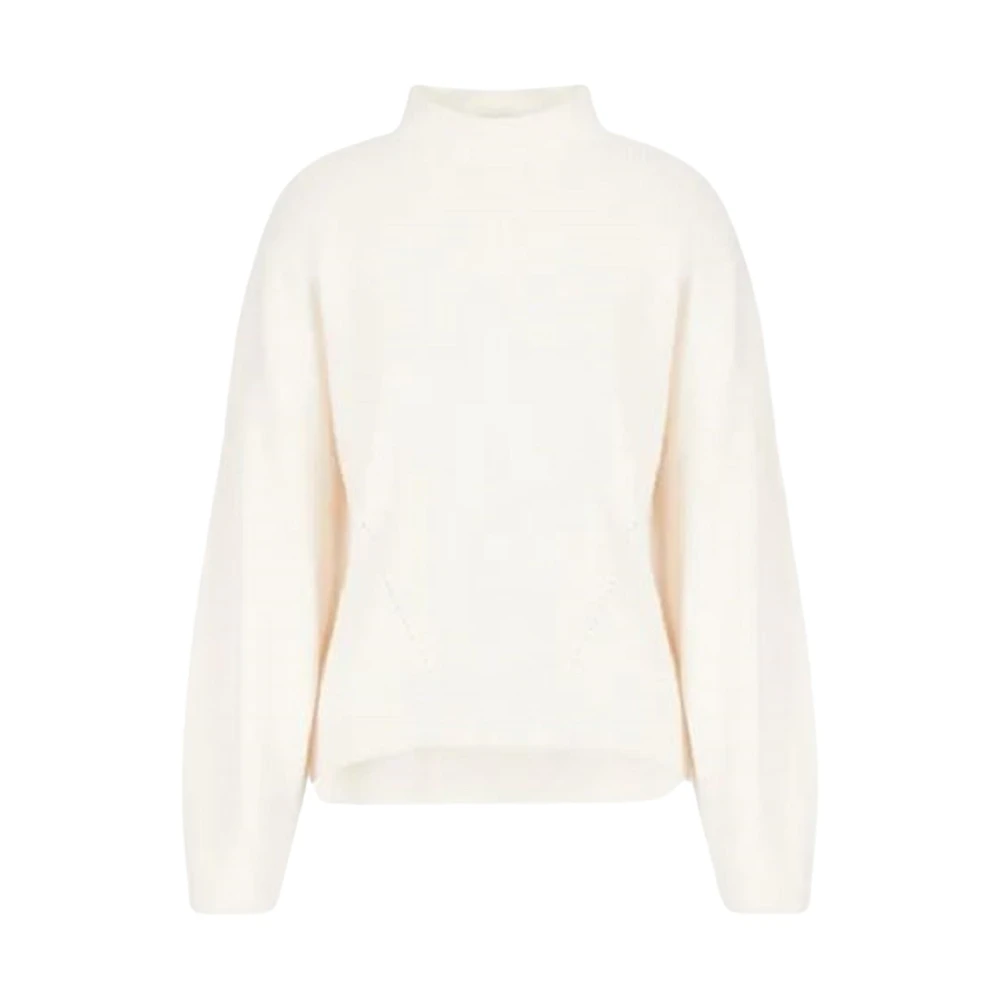 Armani Exchange Women's Blue Polo Neck Sweatshirt Aw22