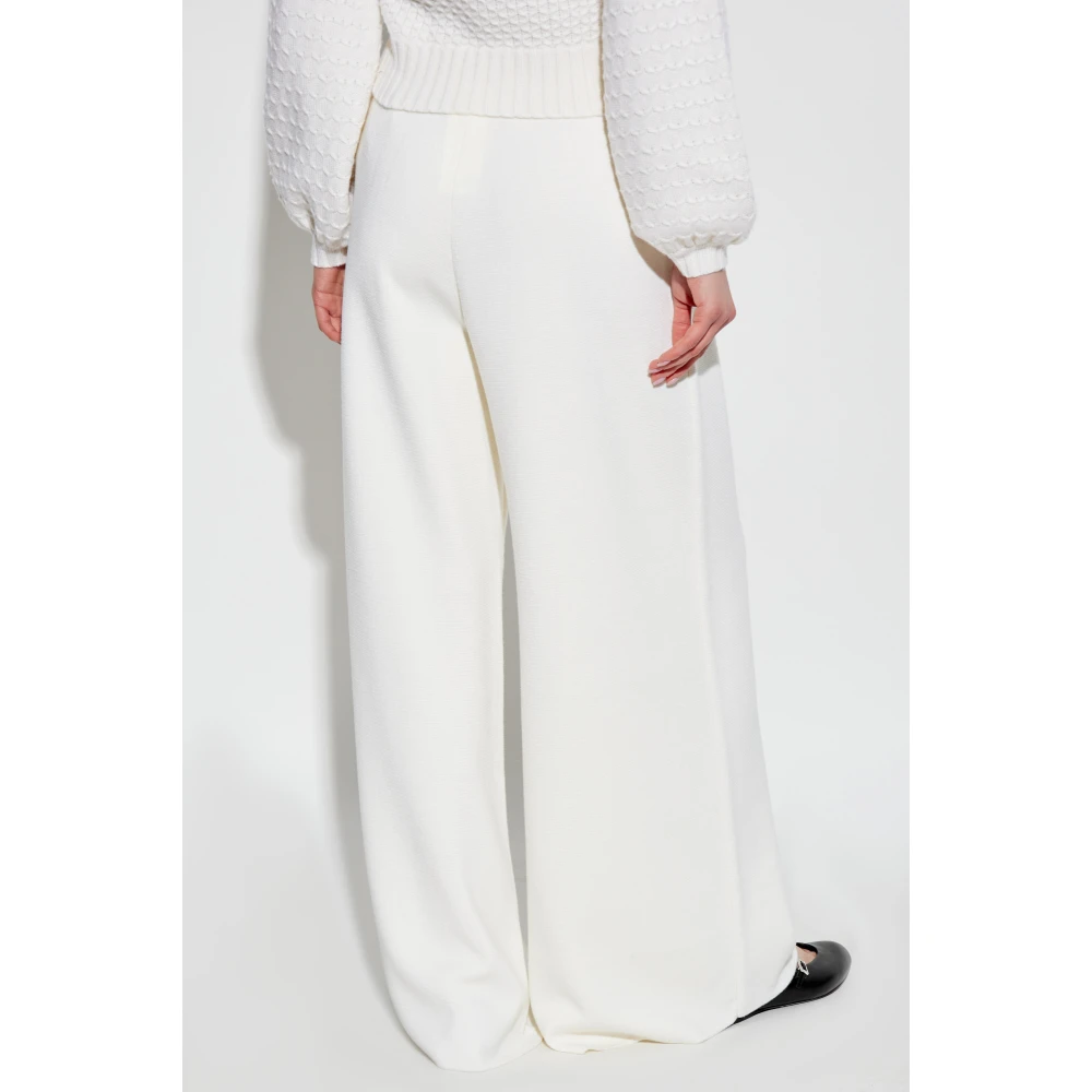 Max Mara Wollen broek Medium White Dames