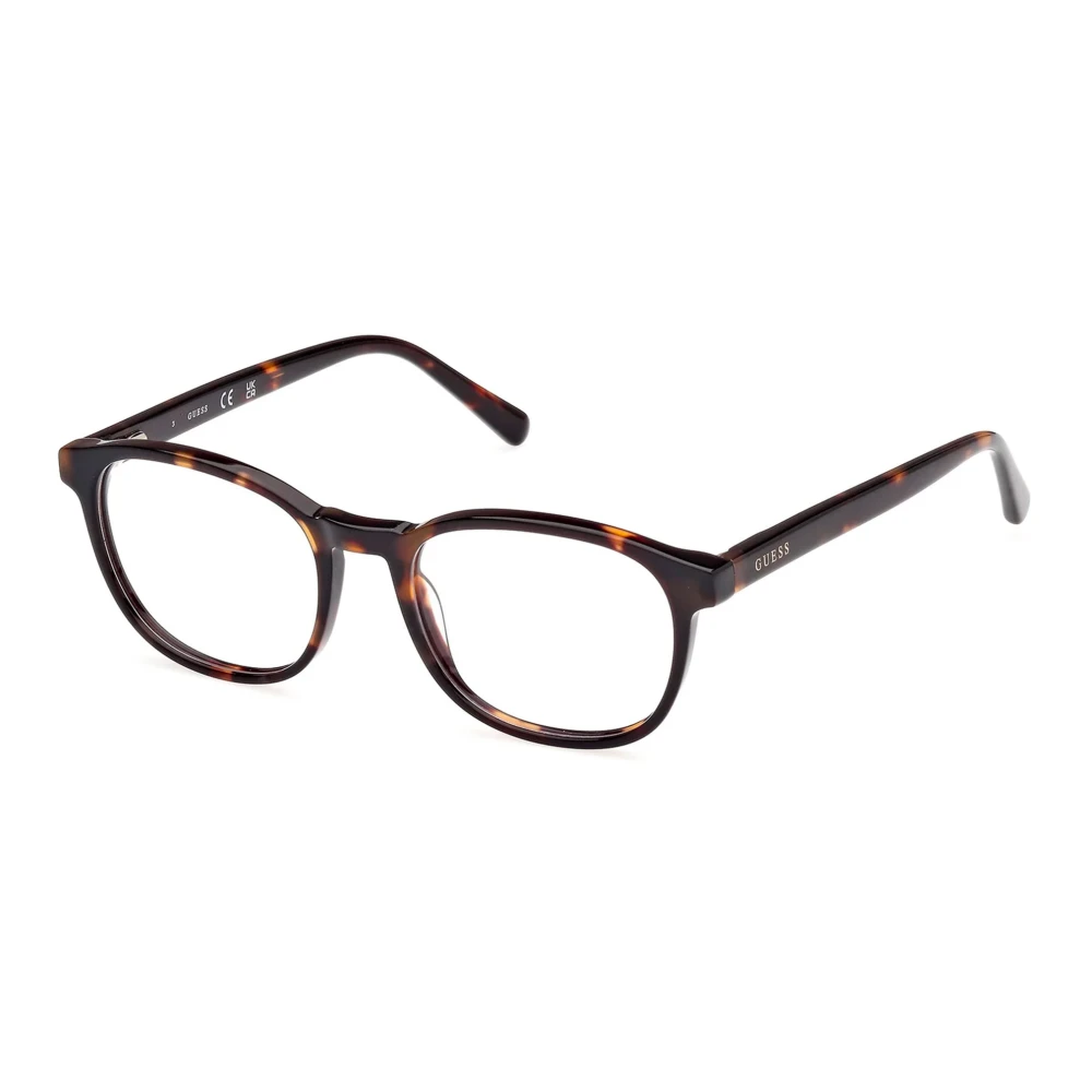 Guess Unisex Brown Stylish Eyewear Frames In Dark Havana - Glasses - 49 Mm - Accessories