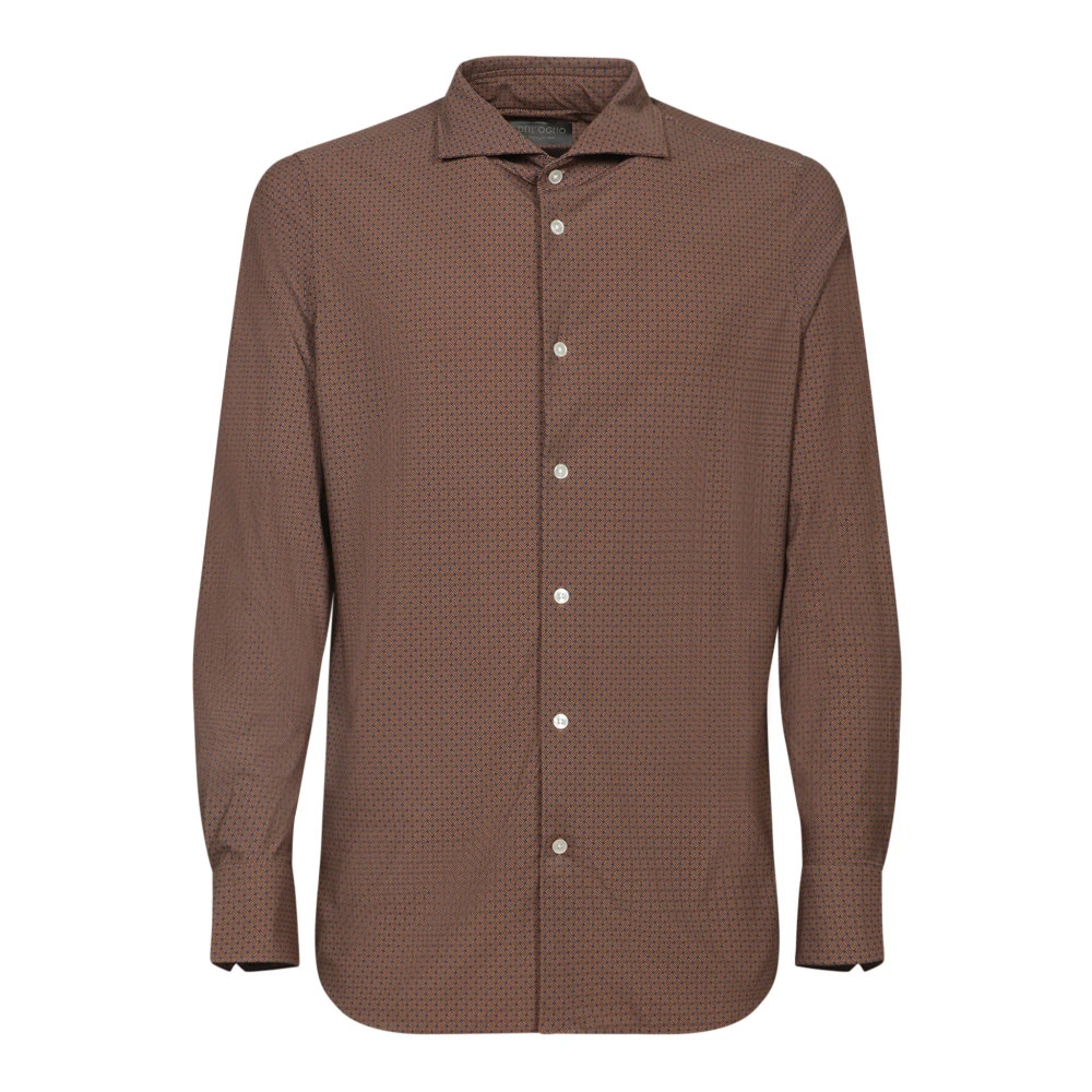 Dell'oglio Bruine Polo Shirt Elegante Stijl Brown Heren