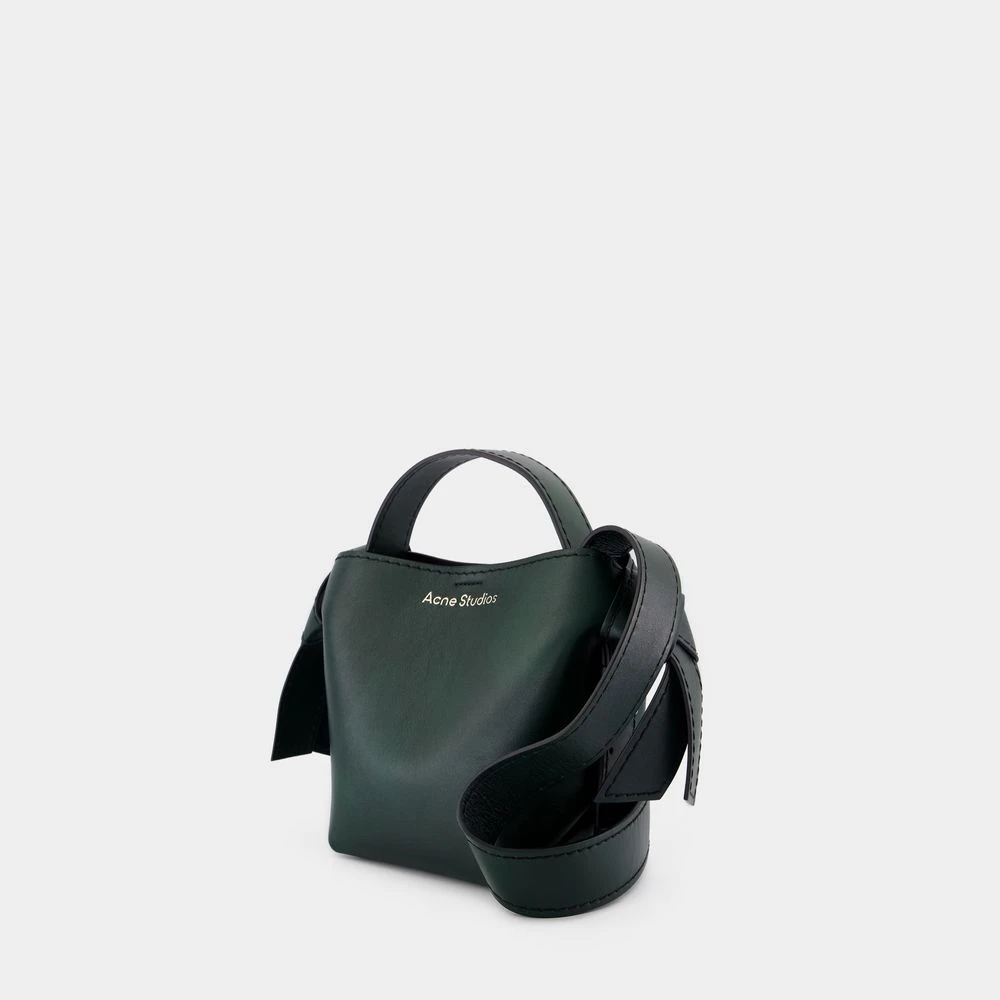 Acne Studios Groene leren Crossbody tas Green Heren