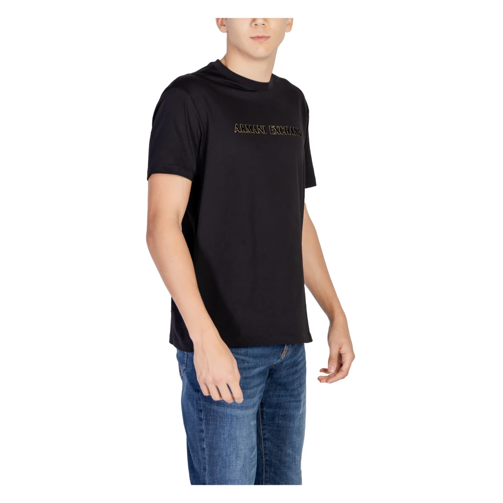 Armani Exchange Katoenen Heren T-shirt en Polo Black Heren