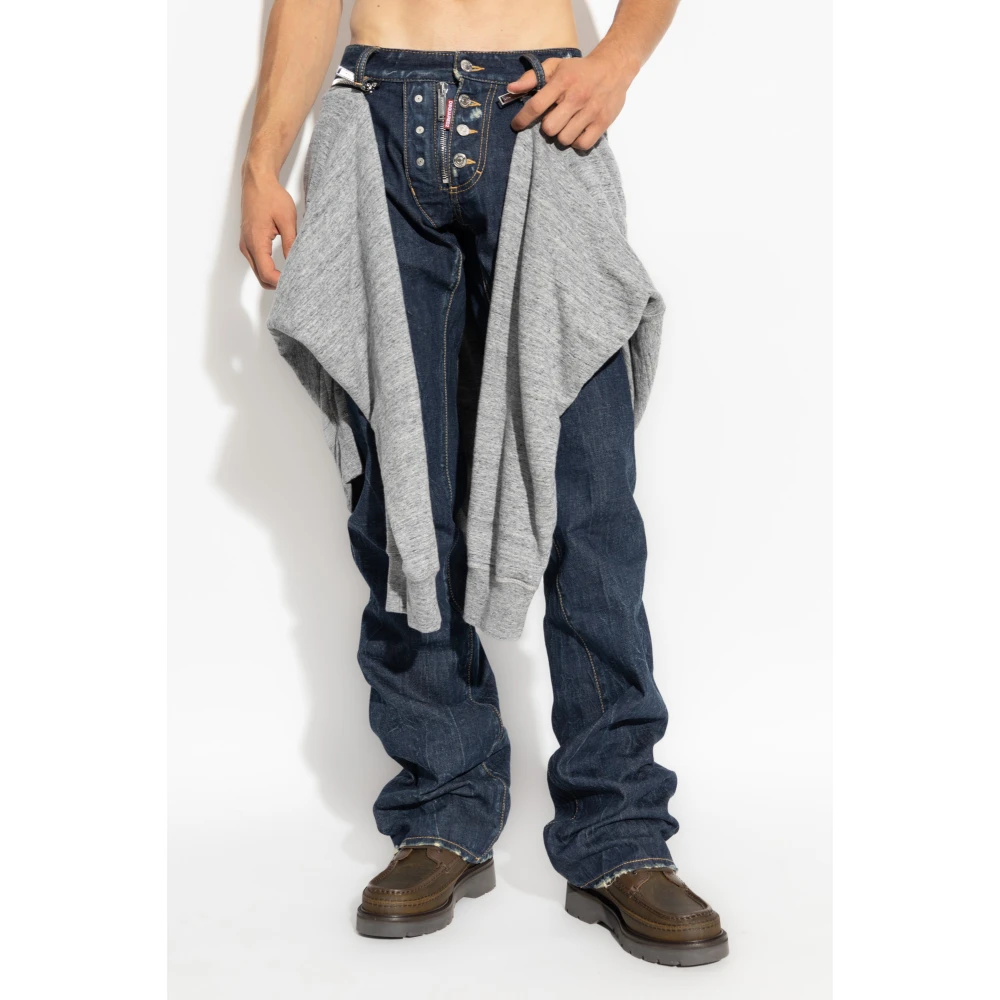 Dsquared2 Broek met strikken Blue Heren