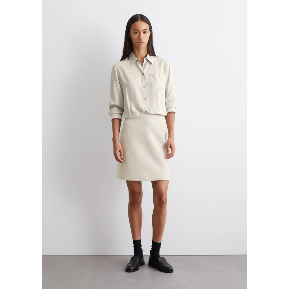 Marc O'Polo Wollen minirok gevormd Gray Dames