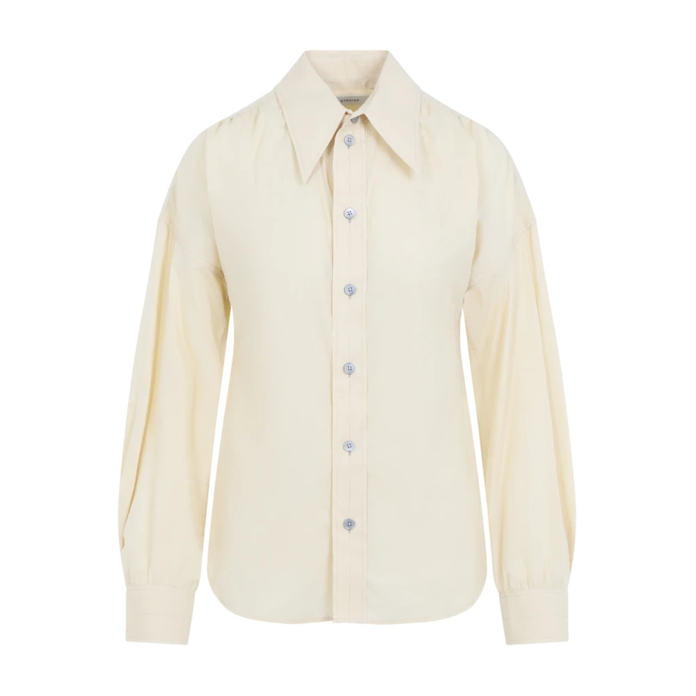 Lemaire Beige Soft Pointed Collar Shirt - Female - Shirts - 2XS - Blouses & Shirts