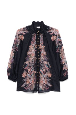 black-paisley-print-shirt