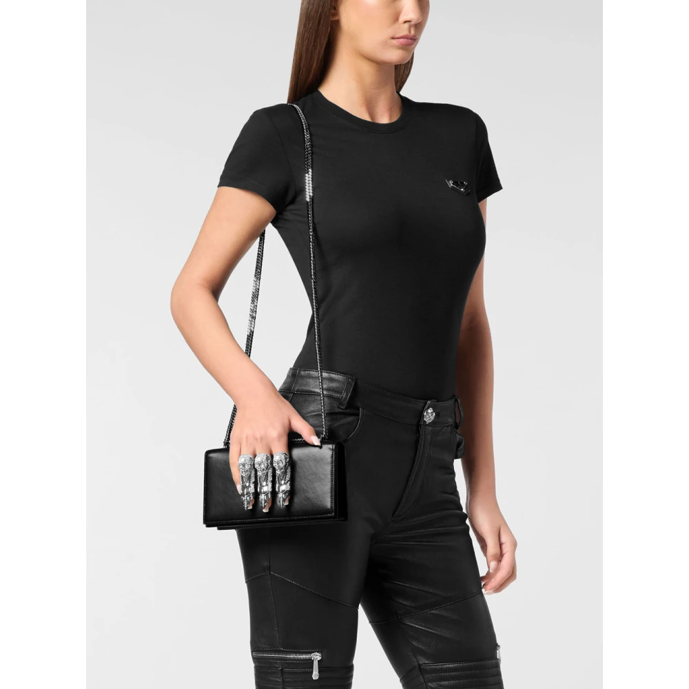 Philipp Plein Stijlvolle Clutch Tas met Uniek Ontwerp Black Dames