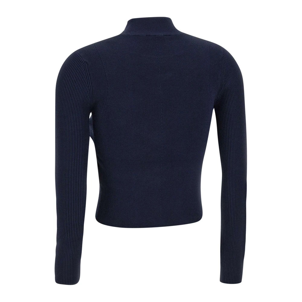 Diesel Midnight Blue Ribbed Sweater Blue Dames