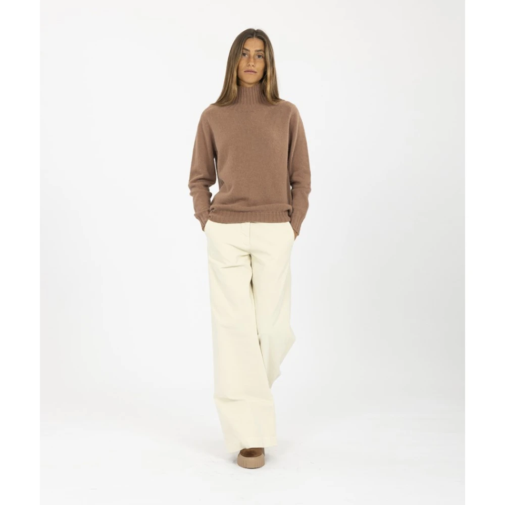 Nine In The Morning Wijde Corduroy Broek White Dames