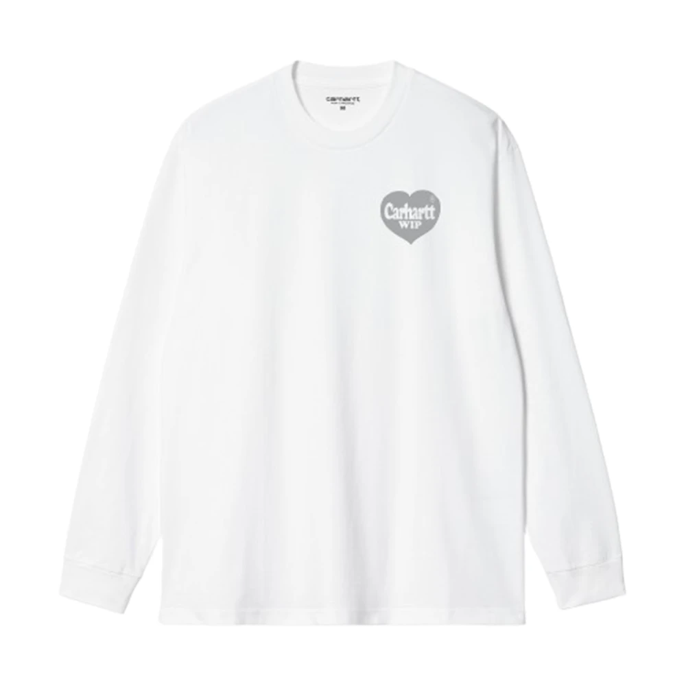 Carhartt WIP Longsleeve Spree T-shirt Longsleeves Heren white grey maat: M beschikbare maaten:S M L XL