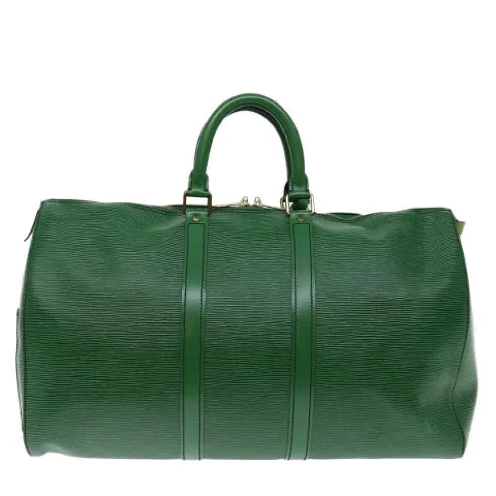 Louis Vuitton Vintage Pre-owned Leather travel-bags Green Dames