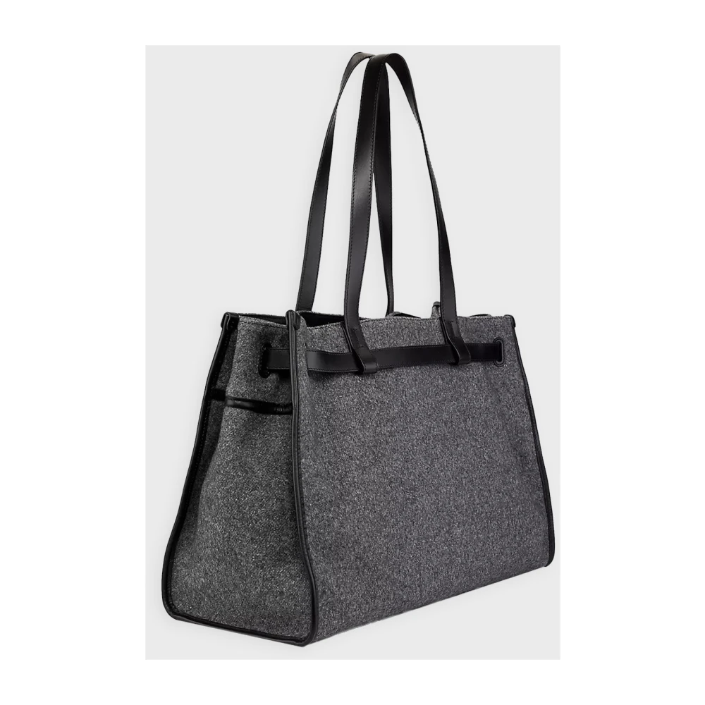 Proenza Schouler Vilt tote tas met riem Blue Dames