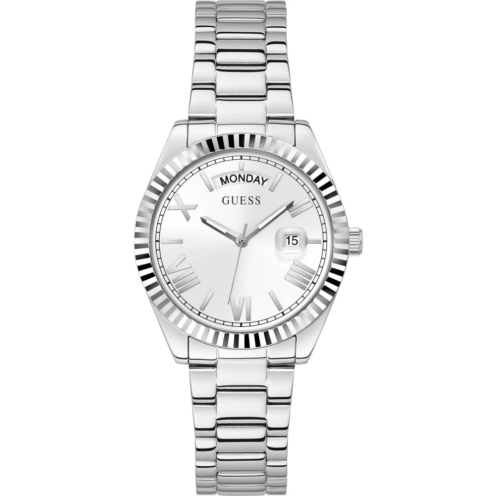 Guess Damarmbandsur Luna, Dag/Datum silver 36 mm Gray, Dam