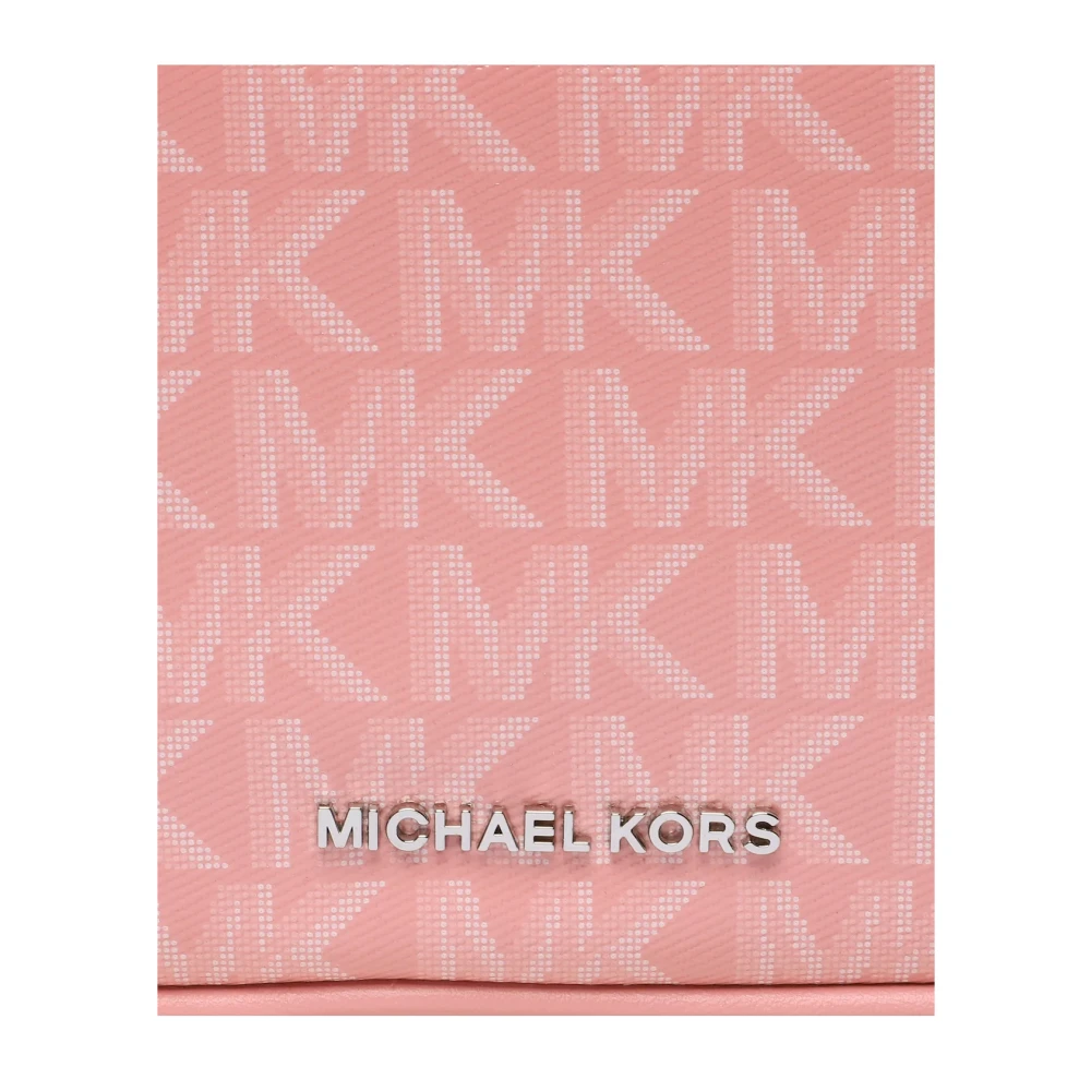 Michael Kors Monogram Crossbody Tas Pink Dames