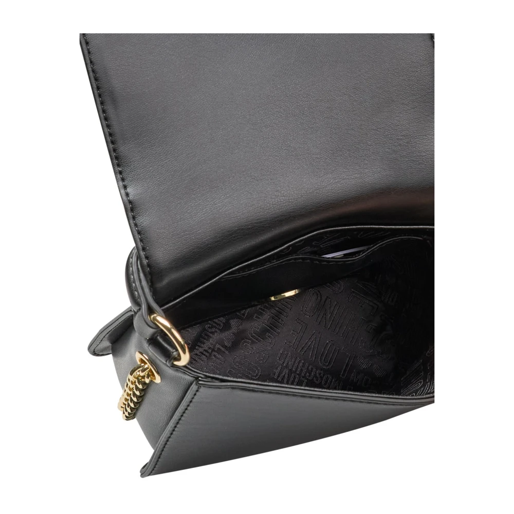 Love Moschino Handtas met handvat en schouderband Black Dames