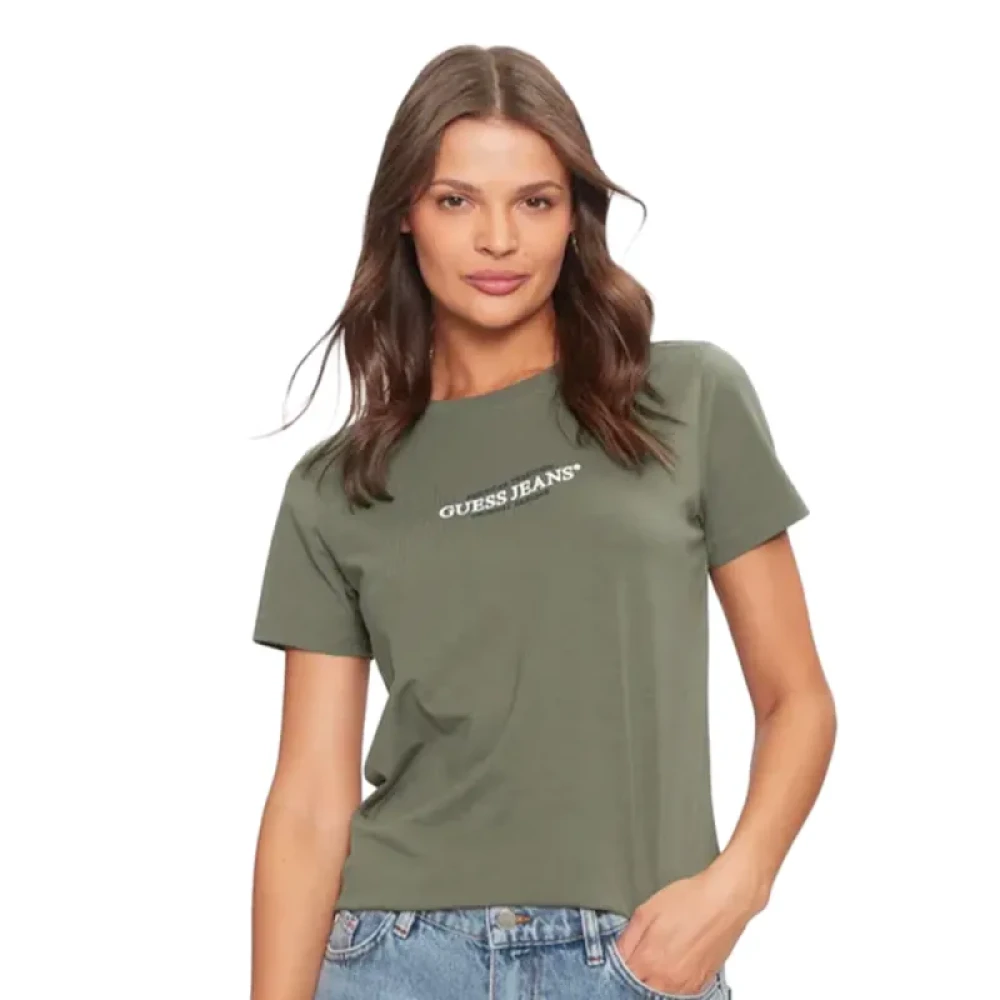 Guess - Tops > T-Shirts - Green - Guess - Modalova