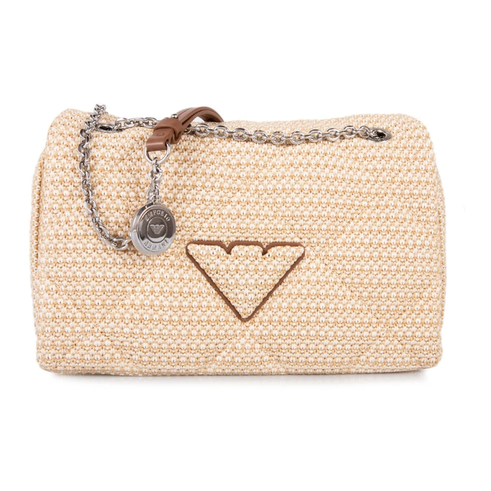 Emporio Armani Vrouw Beige Tassen Dames, One Size, Schoudertas