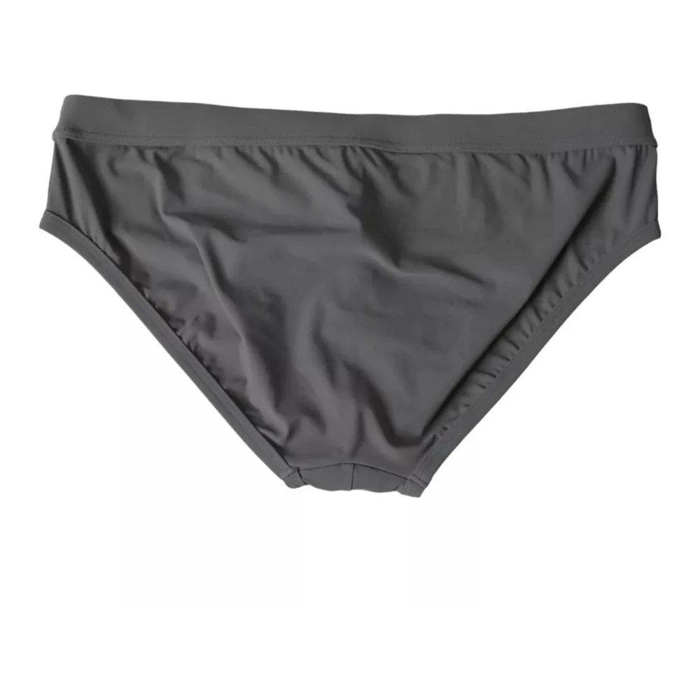 Dolce & Gabbana Donkergrijze Swim Brief met Logo Gray Heren