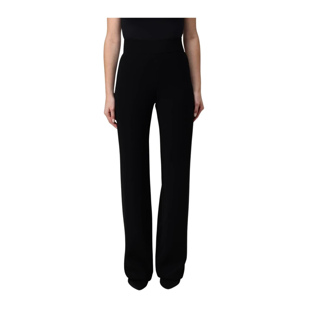 Emporio Armani Vrouw Zwart Straight Leg Trousers