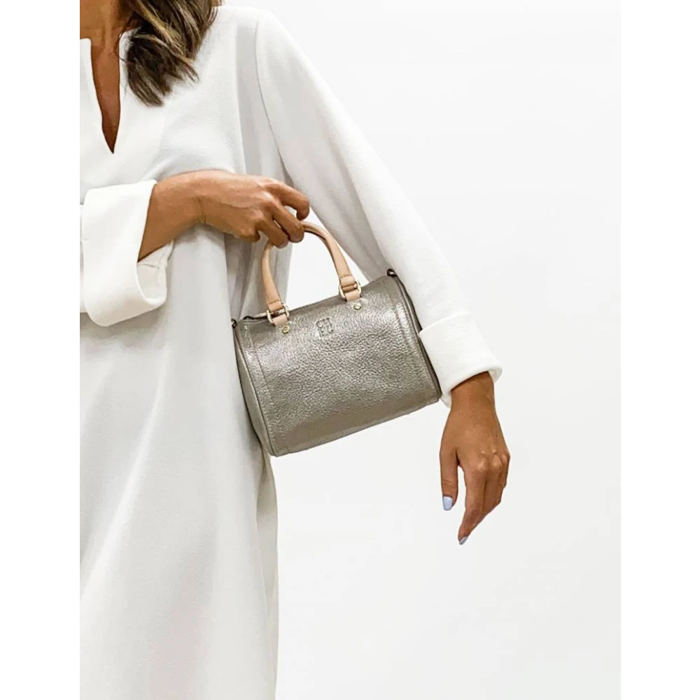 Carolina Herrera Mini Zilveren Schoudertas Andy 5 Gray Dames